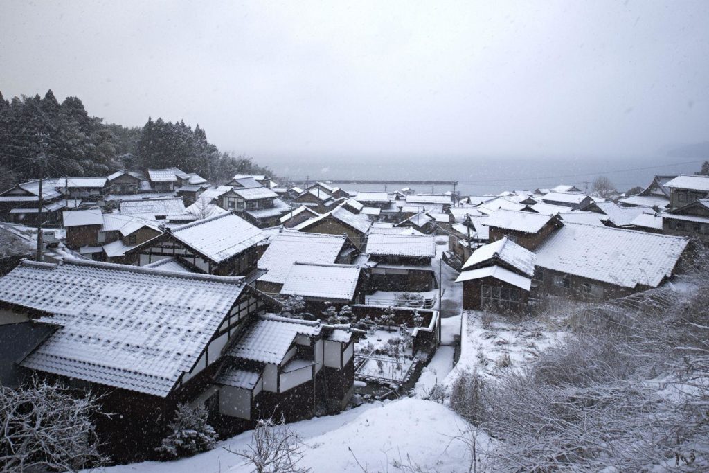 能登島冬の景色